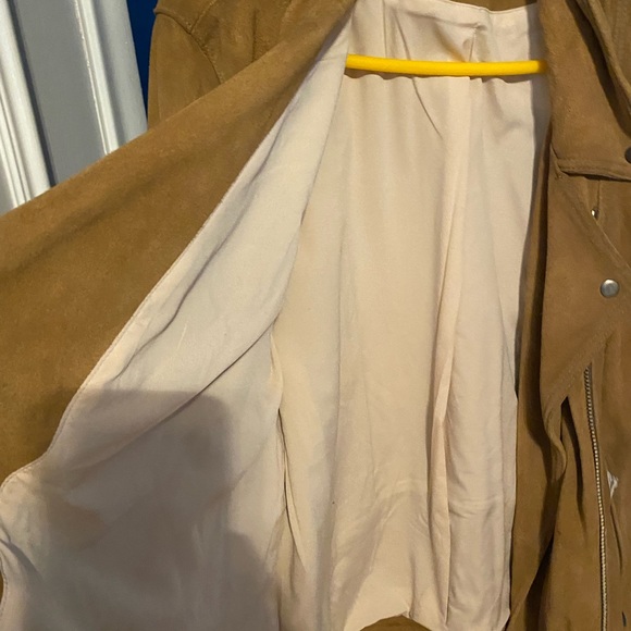WeTheFree Beige Suede jacket . 100% Cow Leather. NWOT. Beige. Size medium - Picture 6 of 10